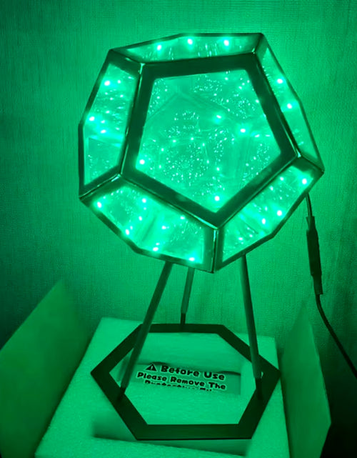 Load image into Gallery viewer, 3D Cube Light Creative Cool Infinite Dodecahedron Nightlight Colorful Art Light USB Nightlight Girls Birthday Christmas Gift
