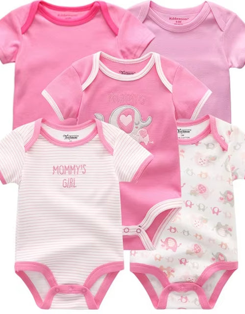 Load image into Gallery viewer, 2022 5Pcs/Lot Baby Boys Clothes Bodysuits Unicorn 100%Cotton Girls Clothing Newborn Baby Girls Clothes Roupas De Bebe 0-12M
