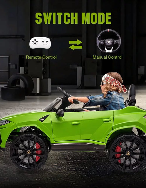 Load image into Gallery viewer, Lamborghini Urus 12V Electric Powered Ride on Car Toys for Girls Boys, White Kids Electric Vehicles Ride on Toys with Remote Control, Foot Pedal, MP3 Player and LED Headlights, CL61
