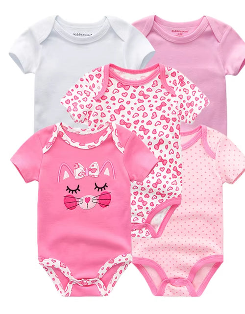 Load image into Gallery viewer, 2022 5Pcs/Lot Baby Boys Clothes Bodysuits Unicorn 100%Cotton Girls Clothing Newborn Baby Girls Clothes Roupas De Bebe 0-12M
