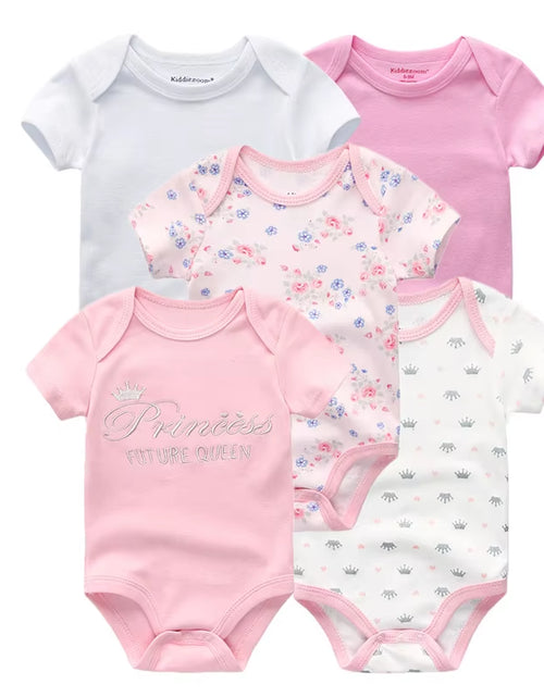 Load image into Gallery viewer, 2022 5Pcs/Lot Baby Boys Clothes Bodysuits Unicorn 100%Cotton Girls Clothing Newborn Baby Girls Clothes Roupas De Bebe 0-12M
