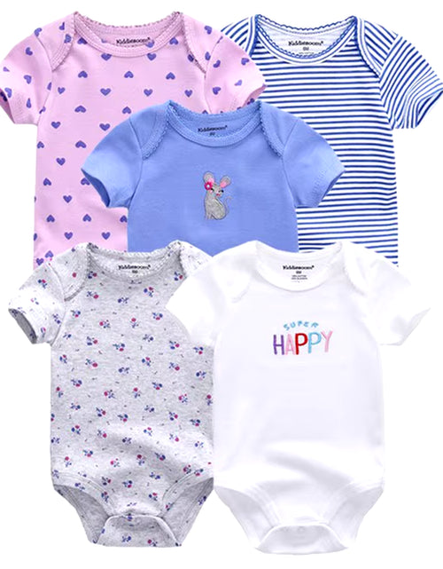 Load image into Gallery viewer, 2022 5Pcs/Lot Baby Boys Clothes Bodysuits Unicorn 100%Cotton Girls Clothing Newborn Baby Girls Clothes Roupas De Bebe 0-12M
