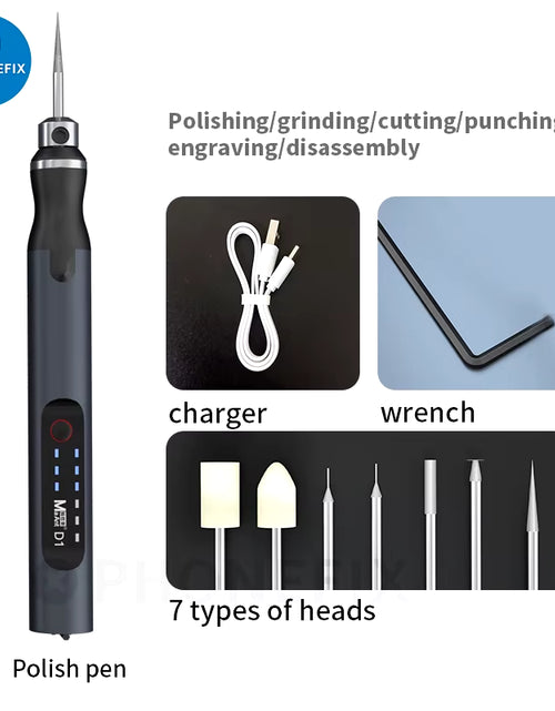 Load image into Gallery viewer, Maant D1 Qianli Electric Grinder Cordless Grinding Machine Carving Engraving Cutting Pen Trimming Polishing Micro Drilling Tool
