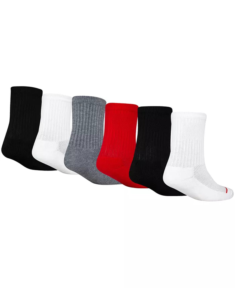 Big Kids' 6-Pk. Crew Socks