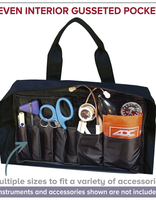 Load image into Gallery viewer, 1024BK Model 1024 Nurse/Physician Nylon Medical Equipment Instrument Bag, Black
