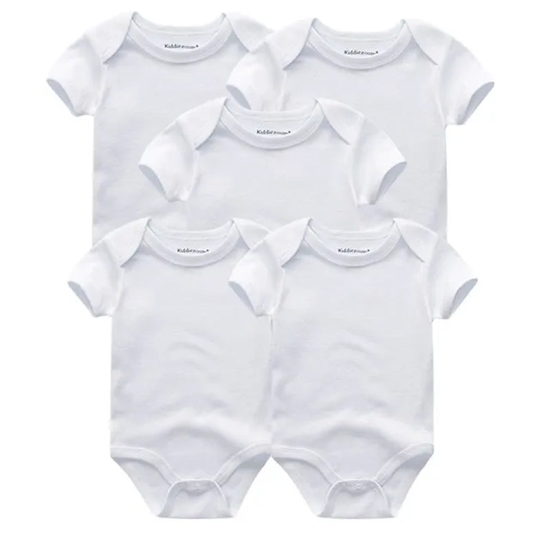 2022 5Pcs/Lot Baby Boys Clothes Bodysuits Unicorn 100%Cotton Girls Clothing Newborn Baby Girls Clothes Roupas De Bebe 0-12M