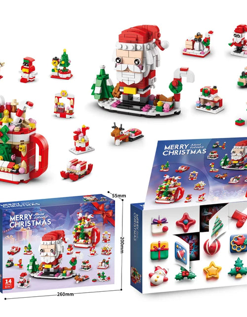 Load image into Gallery viewer, Christmas Building Blocks Set Box Kids Toys 24Years Xmas Advent Calendar Bricks Diy Kit Gift for Children 6 Years Old and Above
