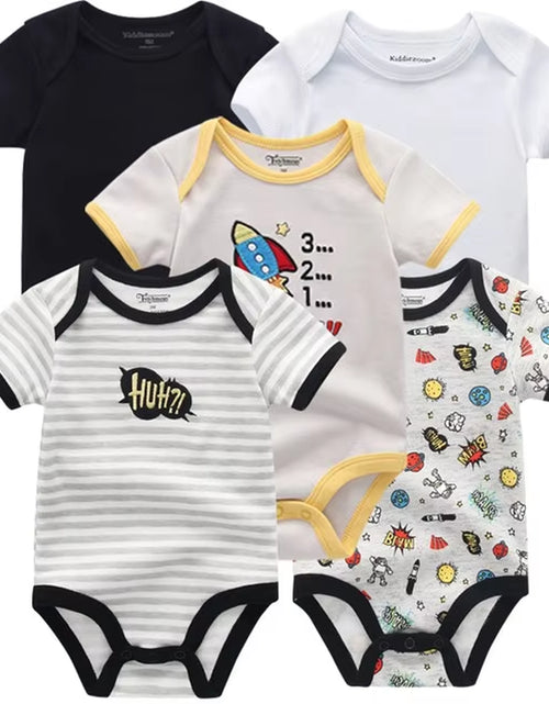 Load image into Gallery viewer, 2022 5Pcs/Lot Baby Boys Clothes Bodysuits Unicorn 100%Cotton Girls Clothing Newborn Baby Girls Clothes Roupas De Bebe 0-12M
